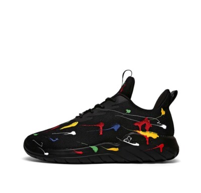 NEW Soulsfeng Running Shoes Olympic Spray Sneakers Mens Sz 12 lightweight Olympix Picasso Drip Sneaker – Soulsfeng main image 2