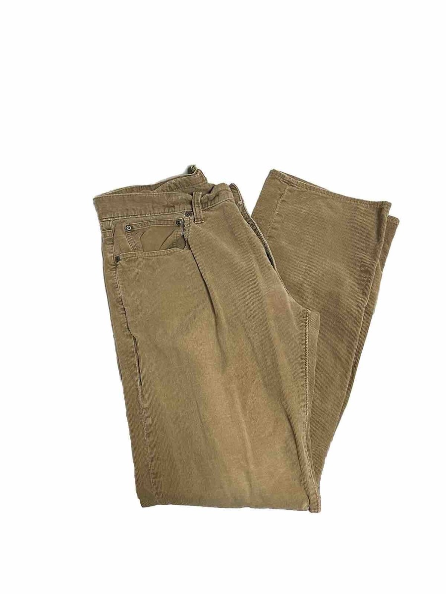 CREW 484 SLIM Fit Mens Corduroy Straight Leg Casual Pants 34x32
