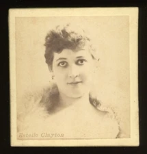 1890s N246-2 Kinney Sporting Extra Cigarettes Actresses #297 Estello Clayton