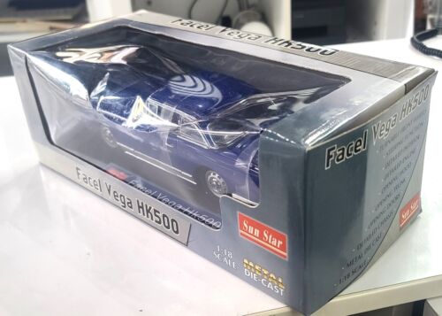 Vintage Facel Vega HK500 1/18 scale Blue diecast by Sun Star - Picture 3 of 15