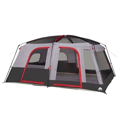 Spacious 12-Person Cabin Tent with Versatile Convertible Screen