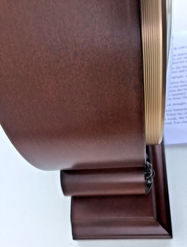 Wooden Westminster Chime Mantel Clock by Widdop W2860 - Corners Marked & No Box - Picture 20 of 24