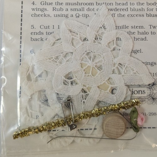 Guardian Angel Pin Kit Battenburg Lace Doily DIY Craft, Wimpole Street Creations - Picture 5 of 10