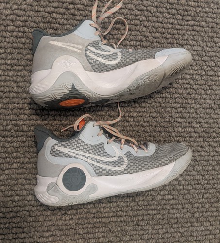 Nike KD Trey 5 IX Mens White Gray Orange Platinum Basketball Sneakers US 7 EU 40 - Picture 7 of 12