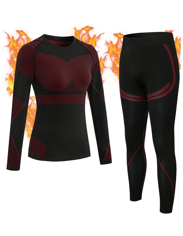 Damen Thermo Unterwäsche Set Hemd+Hose warme Thermowäsche Thermounterwäsche Ski - Bild 2 von 4