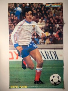 FOOTBALL POSTER PLATINI Saint-Etienne ROCHETEAU PSG , très bon