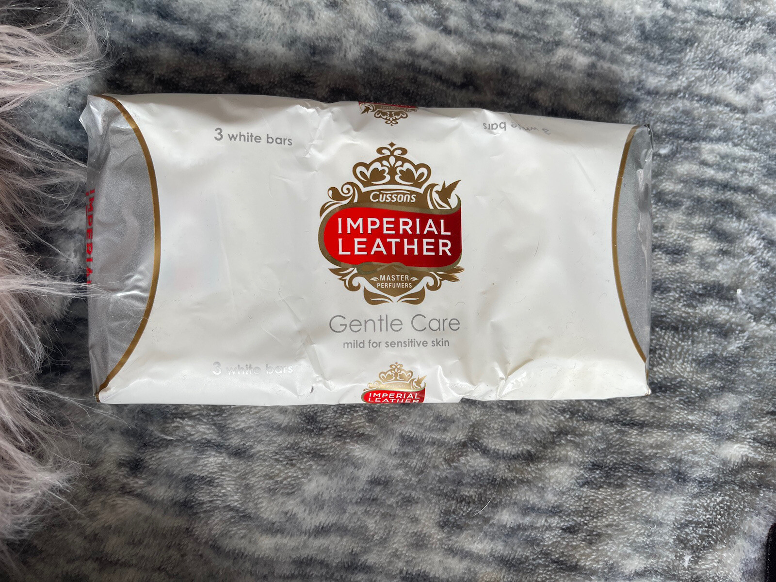 Cussons Imperial Leather Soap Mild Gentle Care x3 Bars -white sensitive