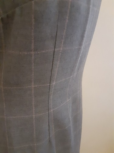 EN AVANCE maßgeschneidertes Damenkleid. Grau gestreift Größe 4 neu High End Designer Tuch - Bild 4 von 14
