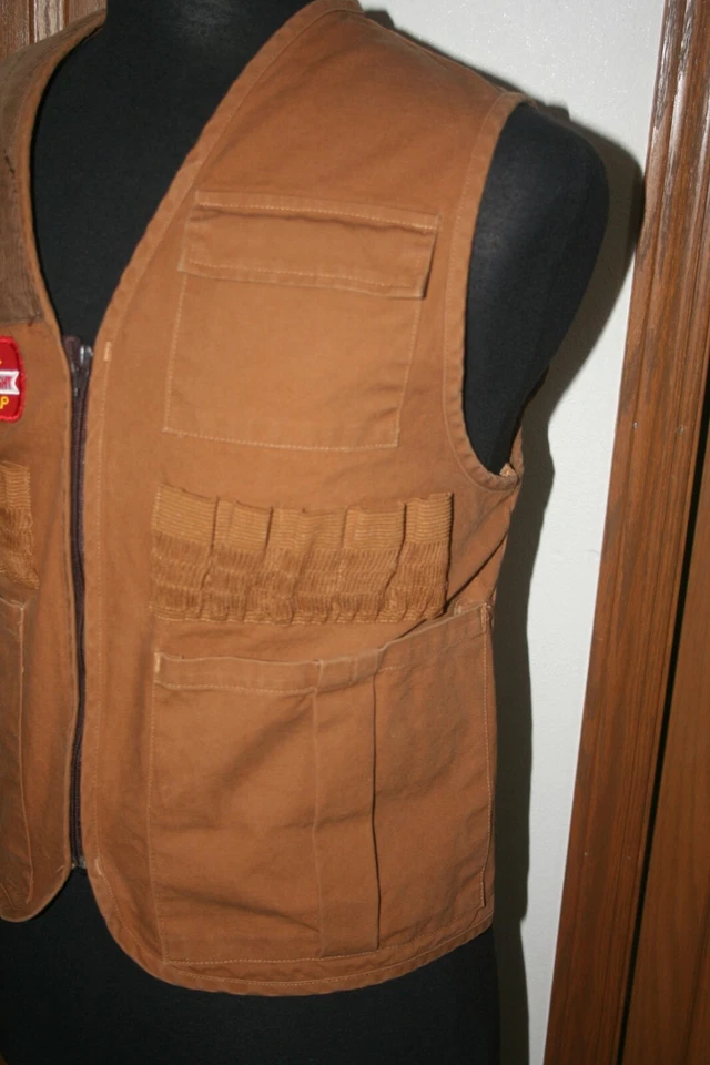 VTG Men's BLUE BILL RedHead Trap Shoot Ammo Vest S/M 31661 Federal Straight Trap - Image 3 of 4