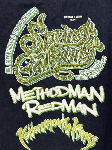 RARE Dr. Greenthumb & TOMMY CHONG'S "Spring Gathering" XL T-Shirt Marijuana Expo - Foto 4 di 7