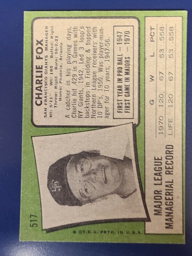 1971 Topps Baseball Cards Complete Your Set You Pick Choose Each #269 - 640 - Picture 219 of 289