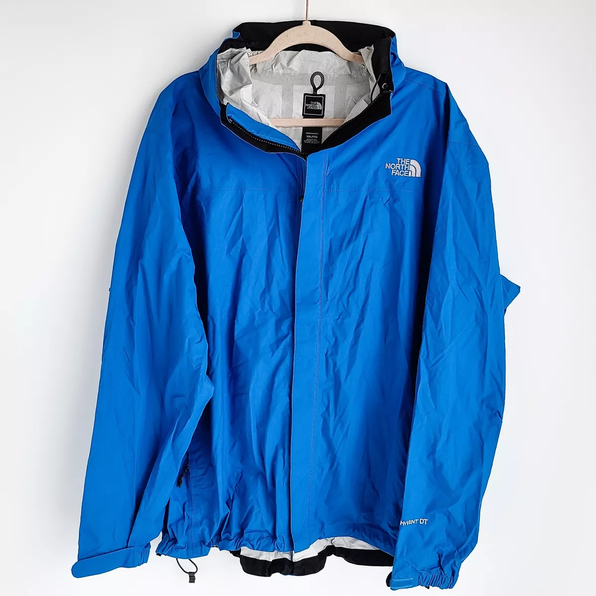 The North Face Venture 2 Hooded Windbreaker Rain Jacket Mens XXL Blue HyVent DT