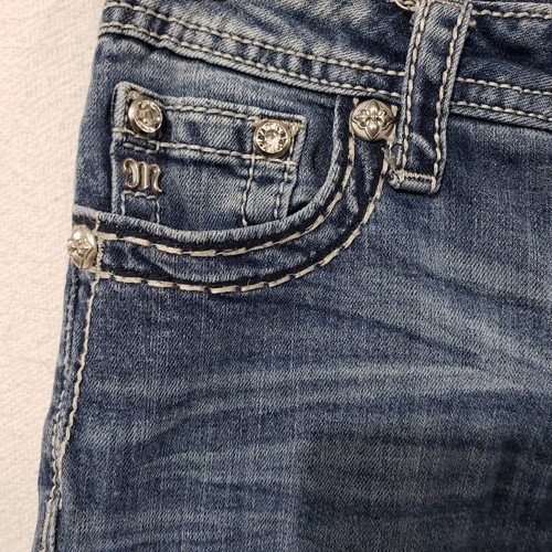 Miss Me Skinny Jeans Blue Denim Stretch Medium Wash Girls/Youth 14 - Picture 5 of 23