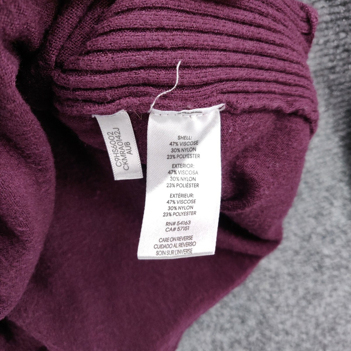 purple calvin klein sweater