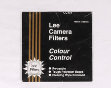 PRL) FILTRO LEE CAMERA CC40Y YELLOW FILTRE FILTER GIALLO 100 x 100 mm LE3240