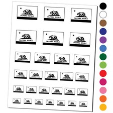 California Flag Temporary Tattoo Water Resistant Set