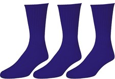 3 6 12 Pairs Mens Navy Sports Work Athletic Crew Socks Cotton Size 9-11 10-13