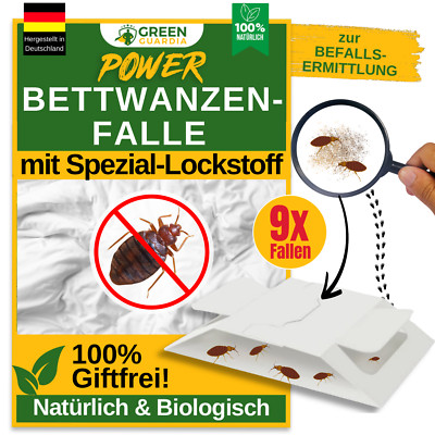 Bettwanzen Falle   9x Fallen - Bettwanzen Bekämpfung, Mittel gegen Bettwanzen
