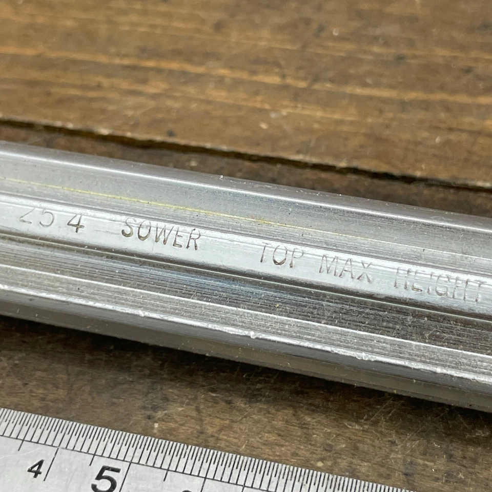 Tija de sillín BMX estriada sembradora 25,4 mm vintage vieja escuela BMX poste OG 12 pulgadas aleación años 80 Foto 3 de 4