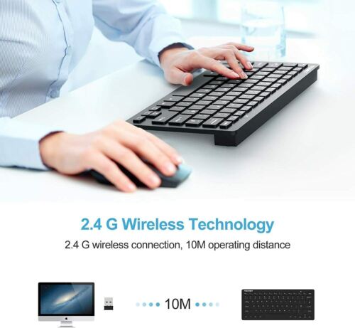 TECKNET 2.4G Wireless Keyboard For Windows 10/8/7/Vista/XP and Android Smart TV - Picture 6 of 9