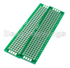 50PCS Double Side Prototype PCB Tinned Universal Breadboard 2x8cm 20mmx80mm FR4
