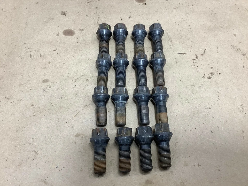 BMW X5 E70 2008 llanta delantera y trasera perno tuerca acero juego de 16 OEM+ Foto 2 de 4