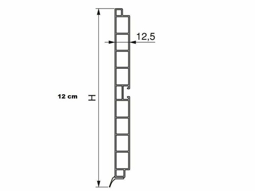 ZOCCOLATURA ALZATINA ACCIAIO SATINATO H 10-12-15 CM + ACCESSORI - 第 12/25 張圖片