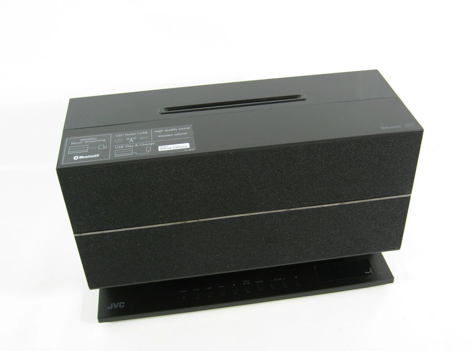 JVC NX-W5BE Design Audio-System schwarz Bluetooth USB CD Radio Klavierlackoptik - Bild 2 von 4