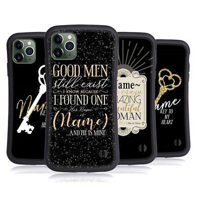 PERSONALISIERTE NAMENSZITATE HYBRID HUELLE FÜR APPLE iPHONES HANDYS