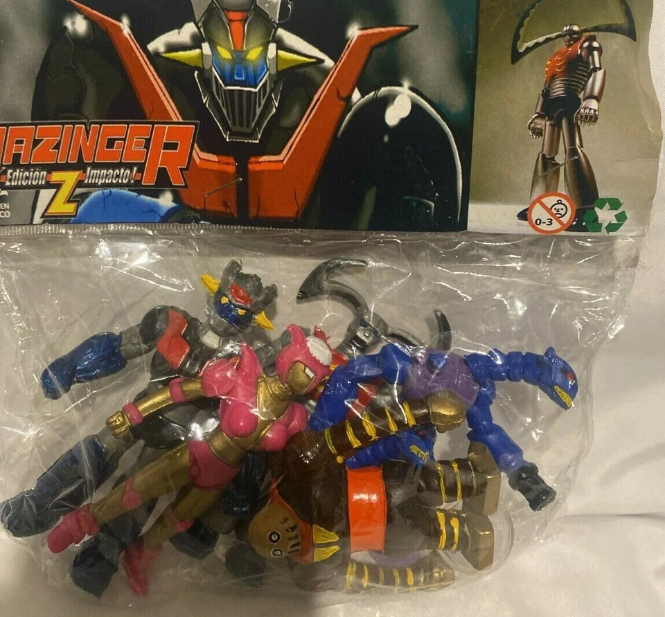 Juego de figuras Mazinger Z de 5 pulgadas edición mexicana. Juego de 5 piezas vintage Foto 4 de 4