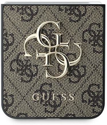 Guess PU Big 4G Metall Logo Hülle für Samsung Galaxy Z Flip 6 Braun - Bild 5 von 8