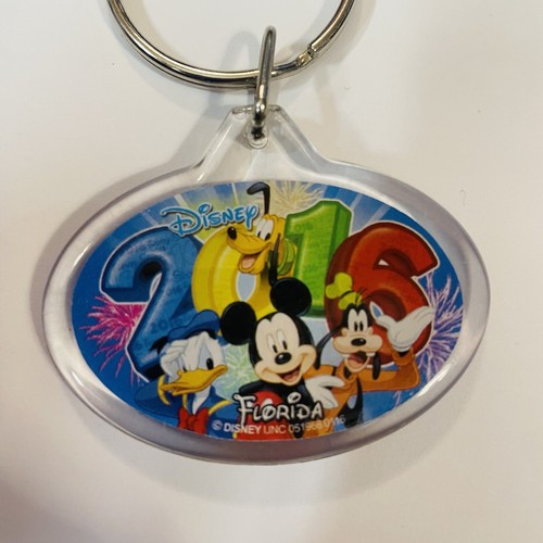 Disney Mickey Mouse & Friends 2016 Florida Feuerwerk 2-seitig Schlüsselanhänger Souvenirs - Bild 6 von 9
