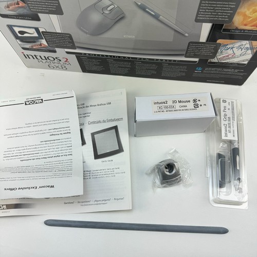 Stylet et souris Wacom Intuos 2 Platinum 6x8 stylo professionnel tablette graphique dessin - Photo 6/6