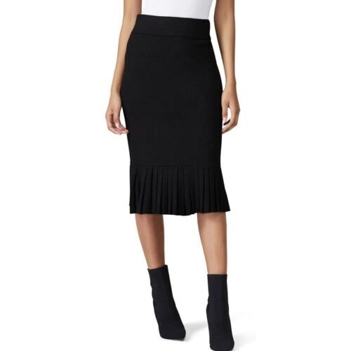 Club Monaco Women's Slim Pleated Black Skirt Size S Retail $169 - Picture 1 of 9