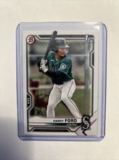 2021 Bowman Draft Harry Ford #BD-1 Seattle Mariners SP Base Prospect