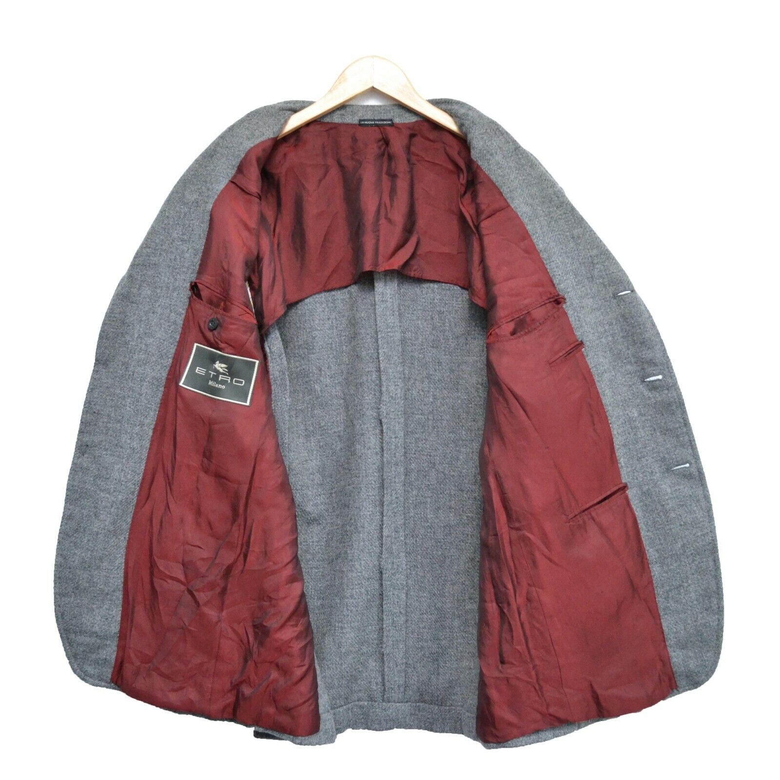 ETRO Milano 100% Wool Men’s Gray Blazer Sport Coa… - image 3