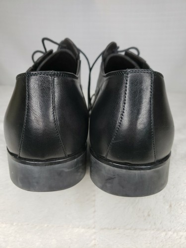Bruno Magli Men 8.5 D M Rammola Bicycle Toe Oxfords Black Leather Italy Made - Picture 7 of 7