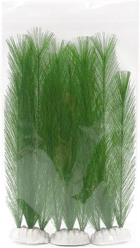 BEGONDIS Aquarium Decorations 3Pcs Fish Tank Artificial Green Water Plants Made - Imagen 4 de 5