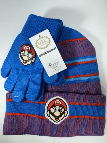 Super Mario Beanie And Glove Set - Picture 5 of 7