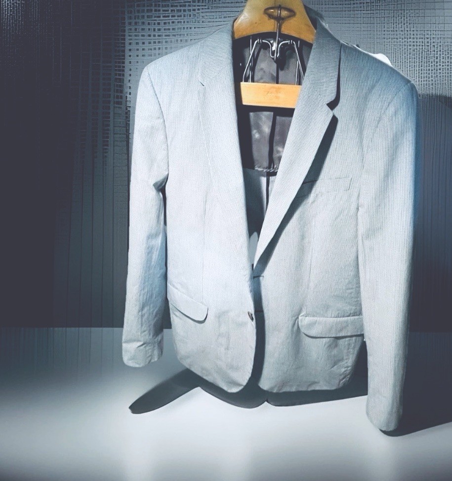 PS PAUL SMITH BLAZER JACKET -Men's Size 42 Chest / IT 52  Cotton Pale Blue