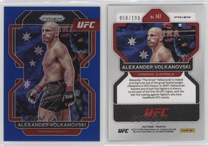 2022 Panini Prizm UFC Blue Prizm /199 Alexander Volkanovski #147