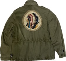 Denim  Supply Ralph Lauren Indian Head Field Jacket Military Parka L Aztec