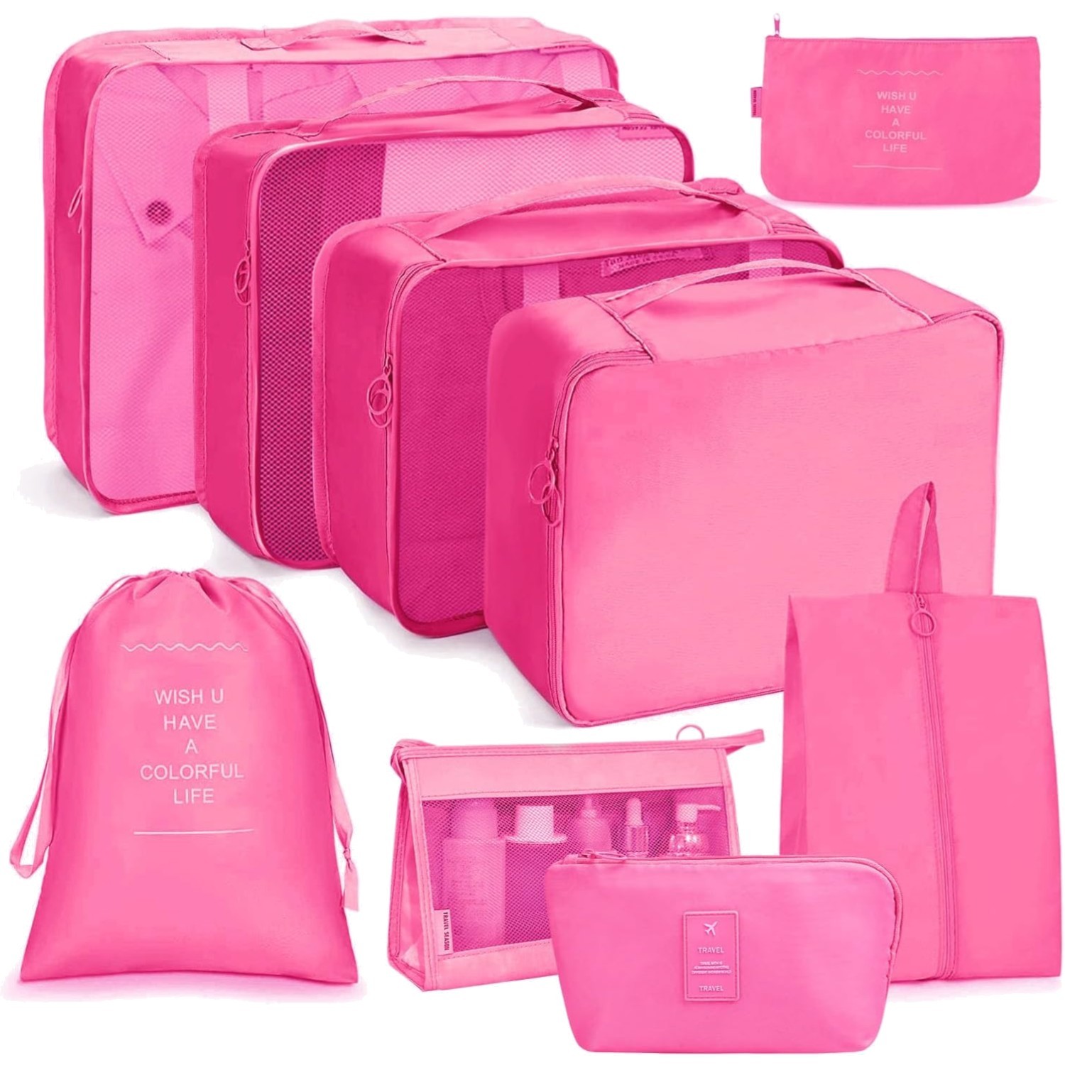 Organisateur voyage OSDUE 9pcs anti froissement pour valise