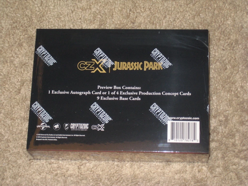 2025 Cryptozoic CZX Jurassic Park SDCC Preview Box Factory-Sealed Brand-New - Image 2 of 2