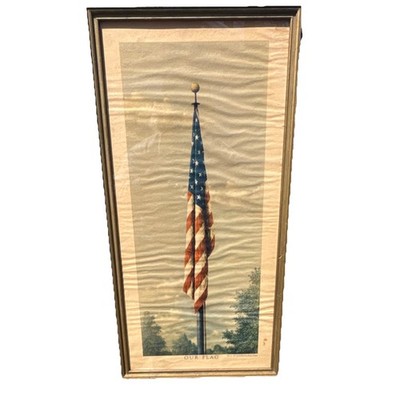 Fred Tripp Our Flag Framed Art Print Patriotic Americana USA Portrait