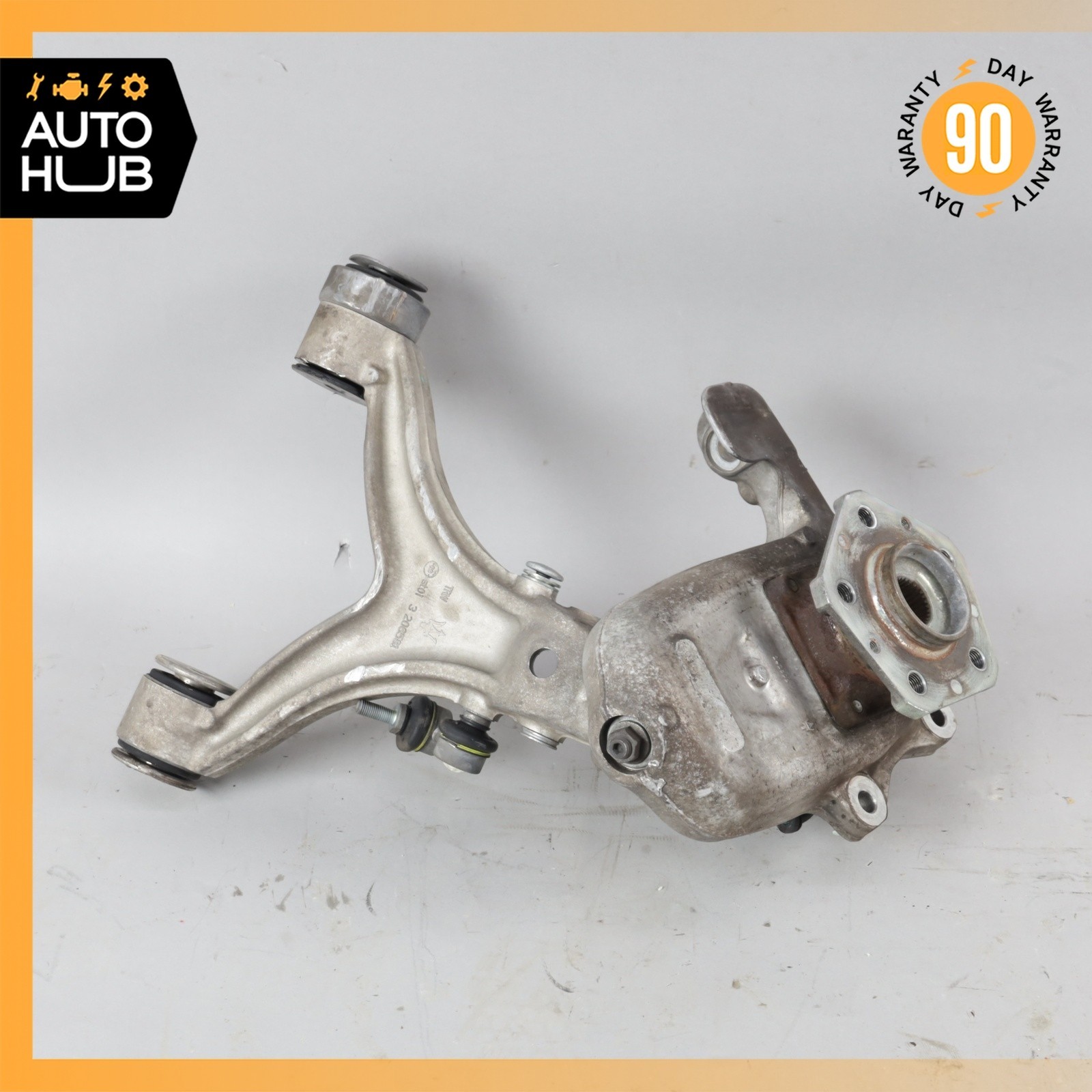 03-10 Maserati GranTurismo M145 Front Left Spindle Knuckle Hub w/ Arm OEM 66k