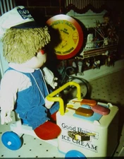1985 Vintage Good Humor Ice Cream Man Toy Doll Photo 35mm Slide