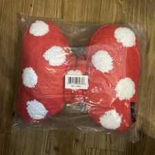 Disney Parks Home Decor Minnie Mouse Red Bow Throw Pillow with Polka Dots NWT
