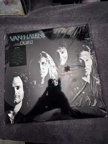 Van Halen OU812 Vinyl: 1st Press W/ Hype Sticker - Embossed