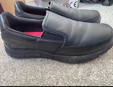 SKECHERS MENS Work SHOES BLACK MEMORY FOAM TRAINERS SKETCHERS UK 9